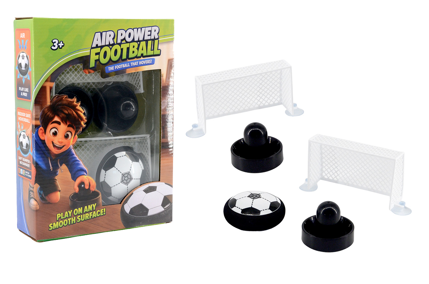 AIR POWER VOETBAL SET 5-DELIG - 8717658103770 - 0010555276