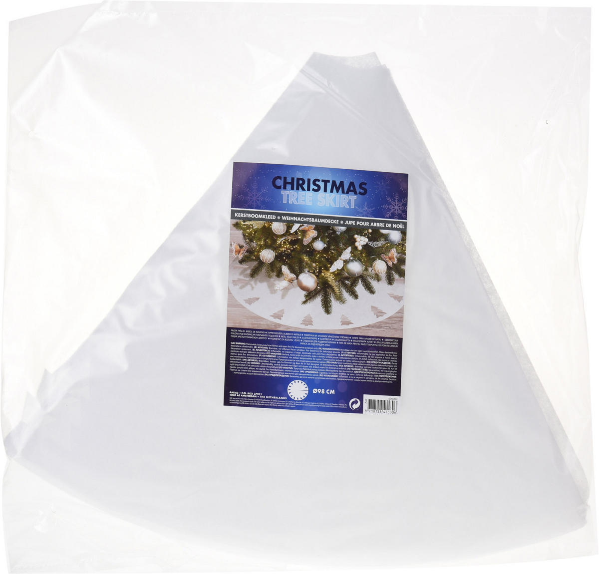 KERSTBOOM ROK 98CM - 8718158415806 - 494048