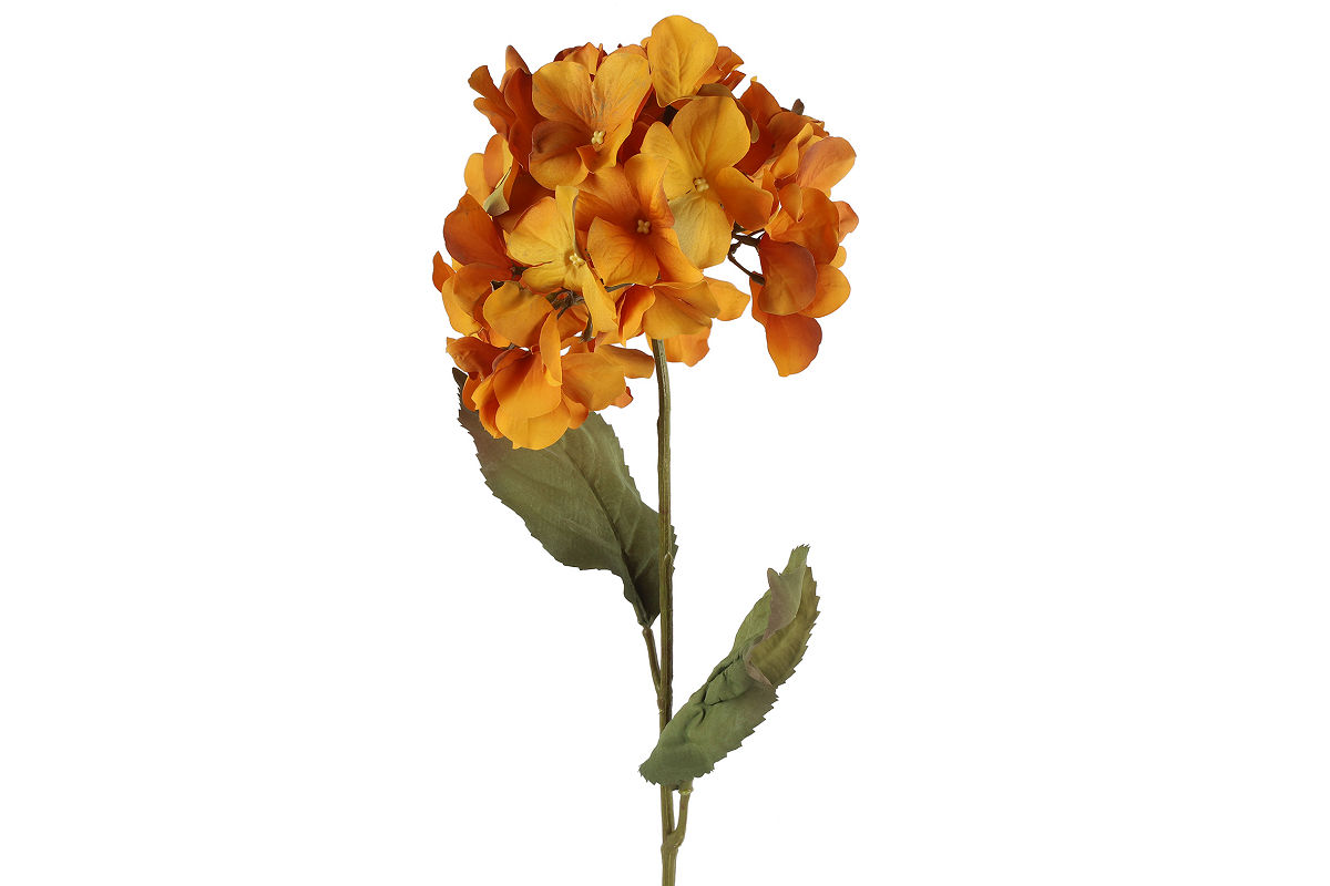 KUNSTBLOEM HYDRANGEA ORANJE 73 CM - 8718317806872 - 532514