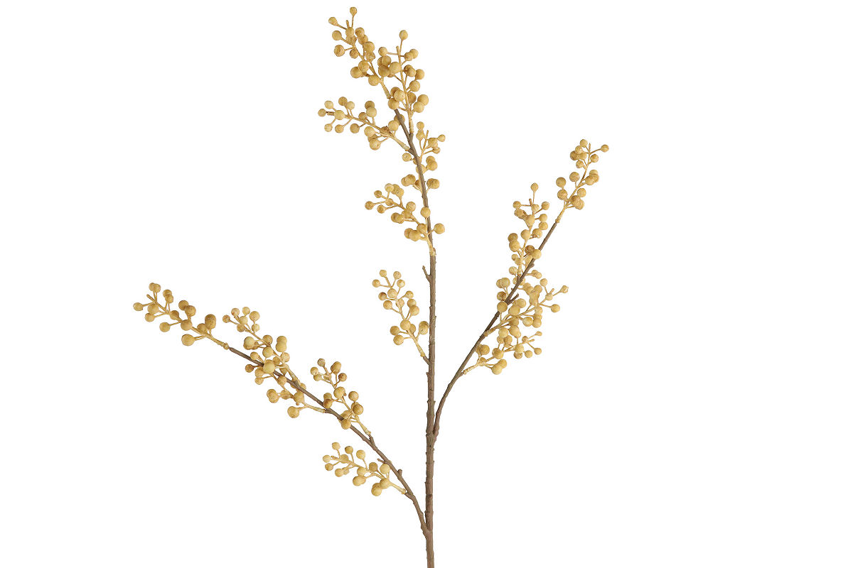 KUNSTBLOEM BESSEN TAK L CREME 91 CM - 8718317849930 - 532522