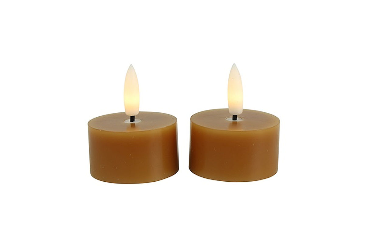 LED THEELICHT AMBER 4CM 2STUKS - 8718318018762 - 0010538556