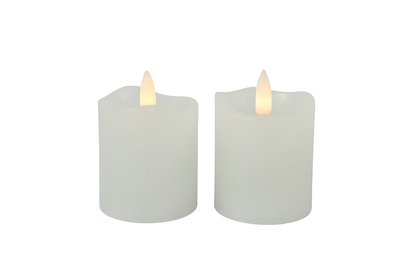 LED WAXINELICHT WIT 2 STUKS 5X7 CM GROOT - 8718318018823 - 0010538564
