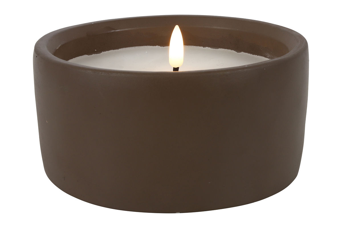 LED KAARS IN POT M BRUIN 15x8cm - 8718318121042 - 535995