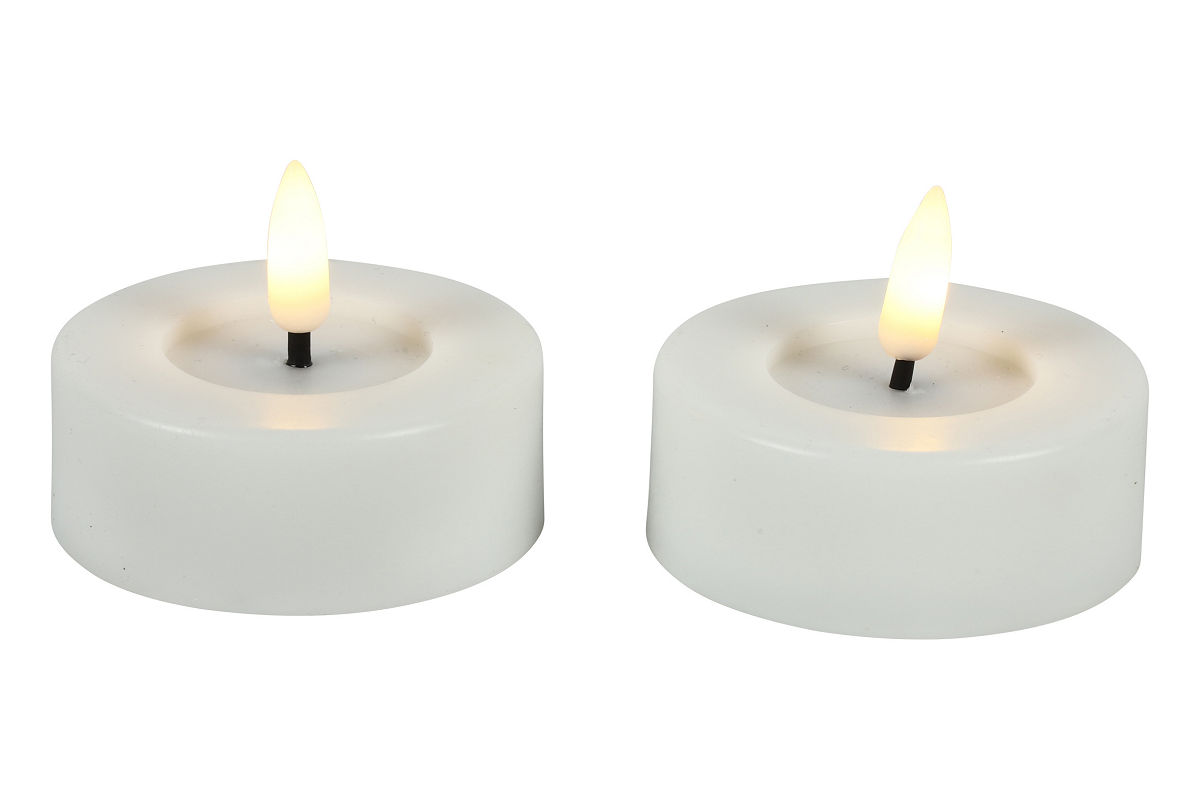 LED THEELICHT WIT 7 CM 2STUKS - 8718318121721 - 0010538717