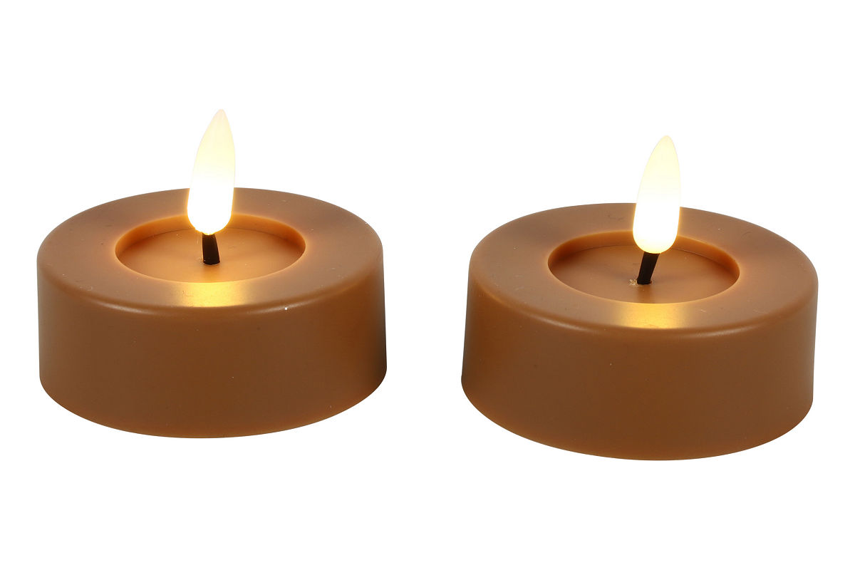 LED THEELICHT AMBER 7 CM 2STUKS - 8718318121769 - 0010538720