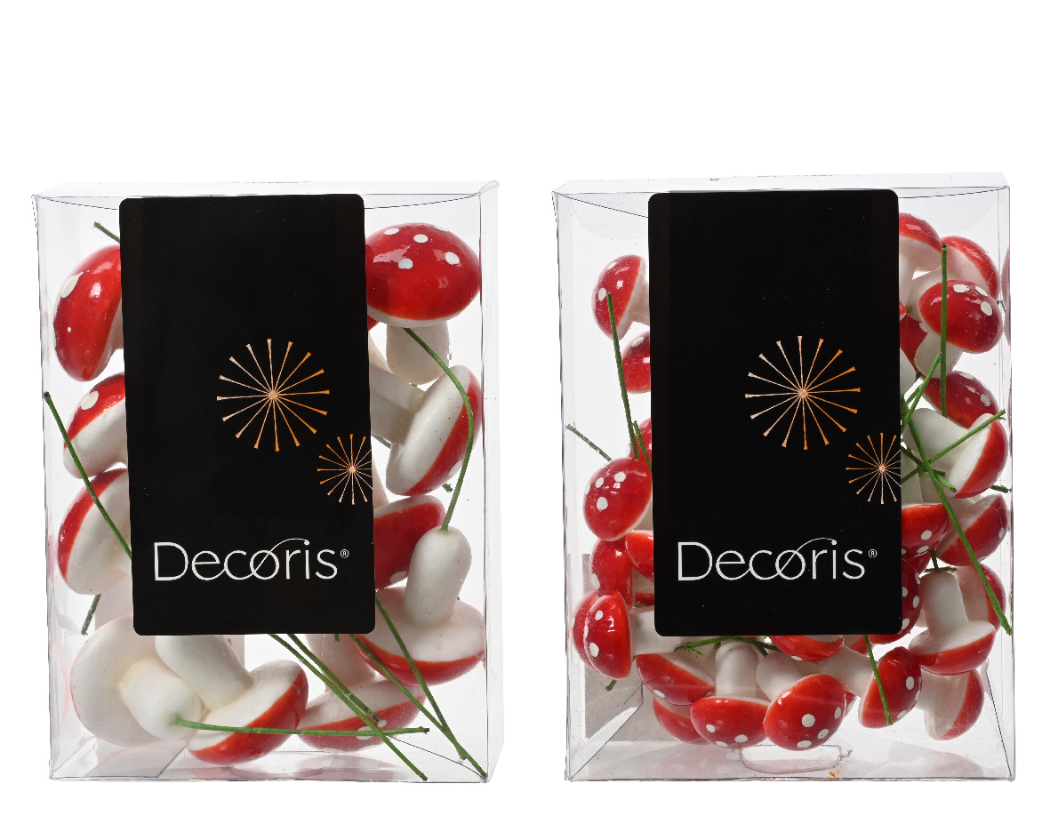 DECOPRIKKER PADDENSTOEL OP DRAAD ASSORTI - 8719152299584 - 533274