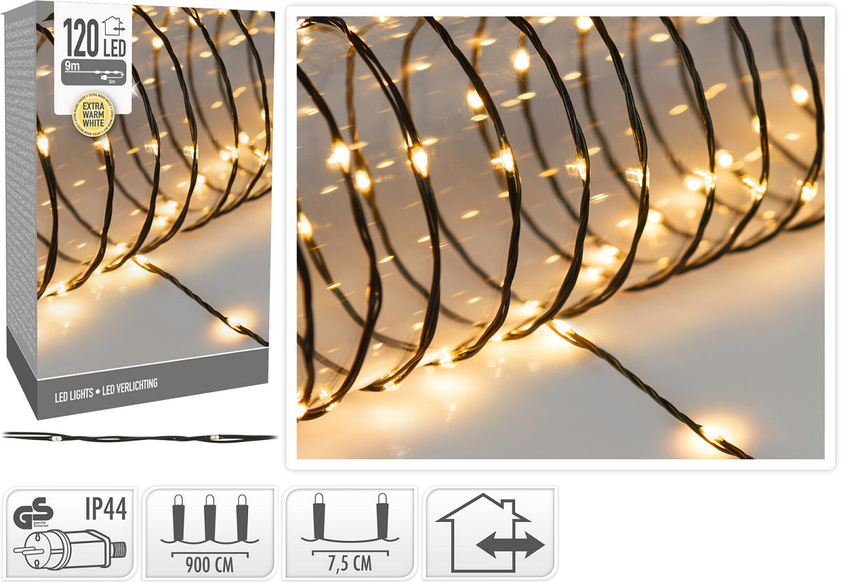 LED VERLICHTING 120 LAMPS EXTRA WARM WIT - 8719987973338 - 014193