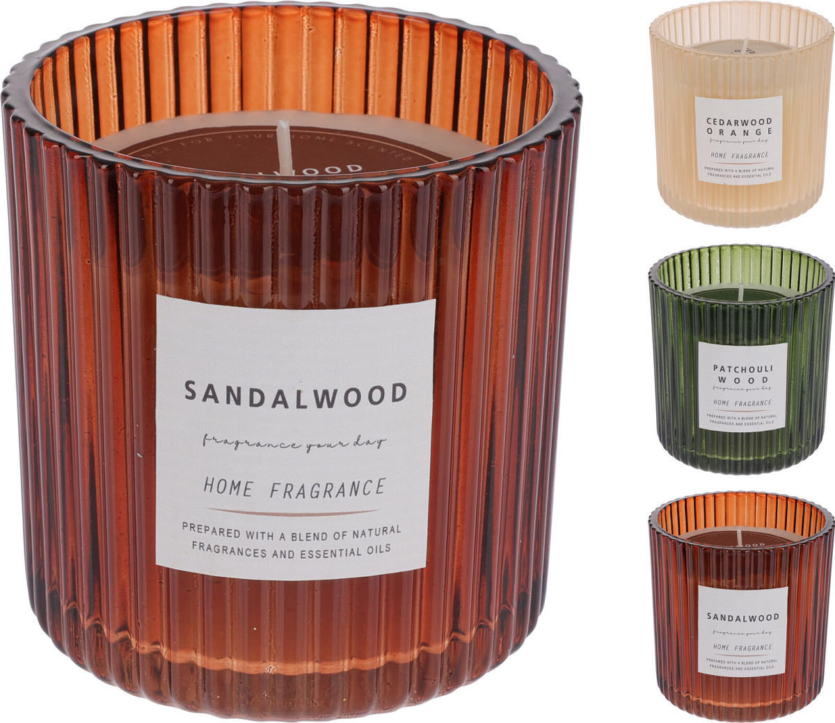 GEURKAARS IN GLAS 9 CM 3 ASSORTI - 8720573353694 - 511655