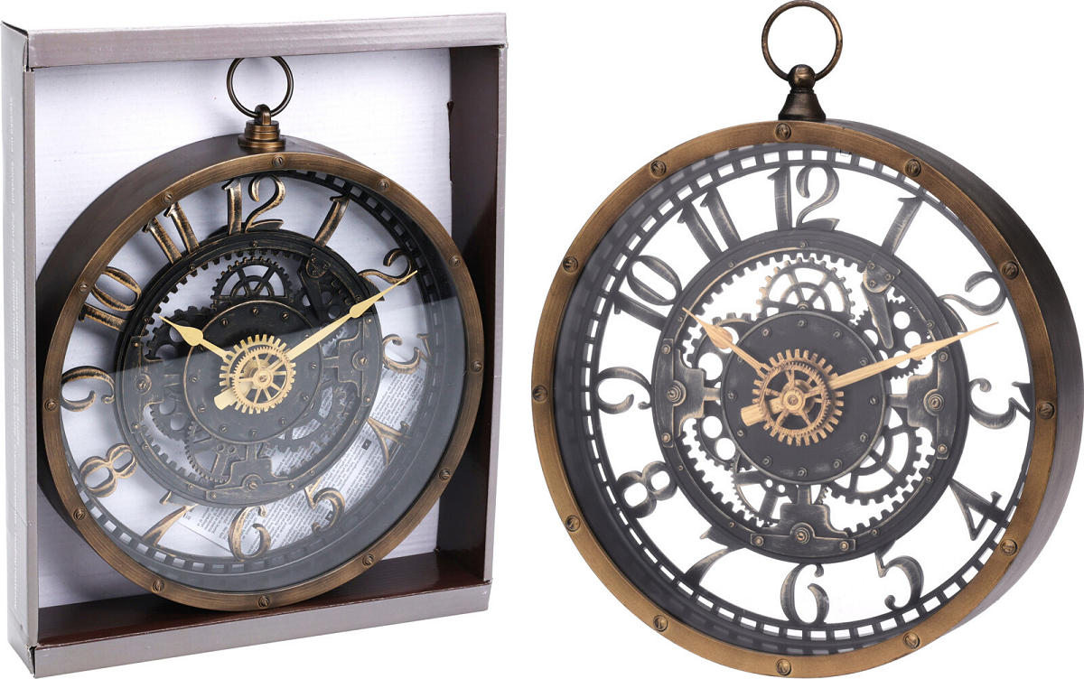 WAND KLOK KYRA MET RADERS 27 CM - 8720573385688 - 533268