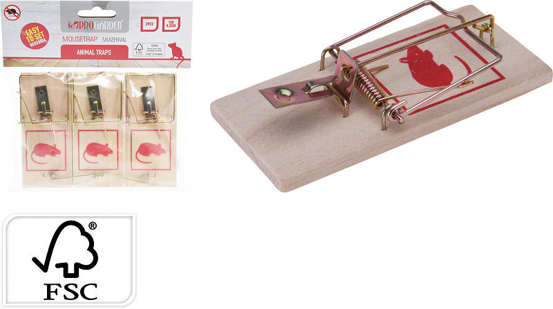 MUIZENVAL KLEM FSC SET 3 STUKS - 8721037081429 - 001133