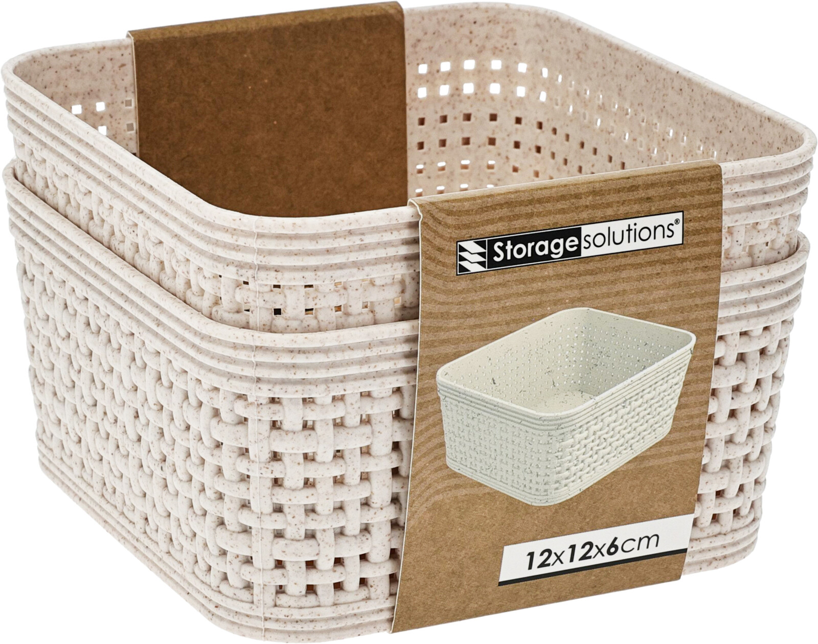 CURVER OPBERGMAND RATTAN SAND 12X12X6CM - 8721037324212 - 537186