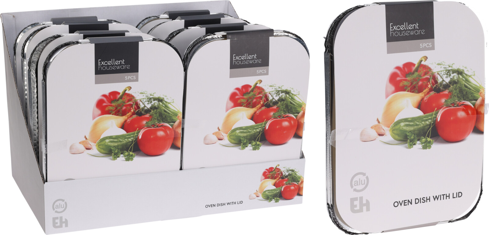 EH ALU BEREIDINGSBAK + DKS 26X19X6CM 5st - 8721037372183 - 0010538736
