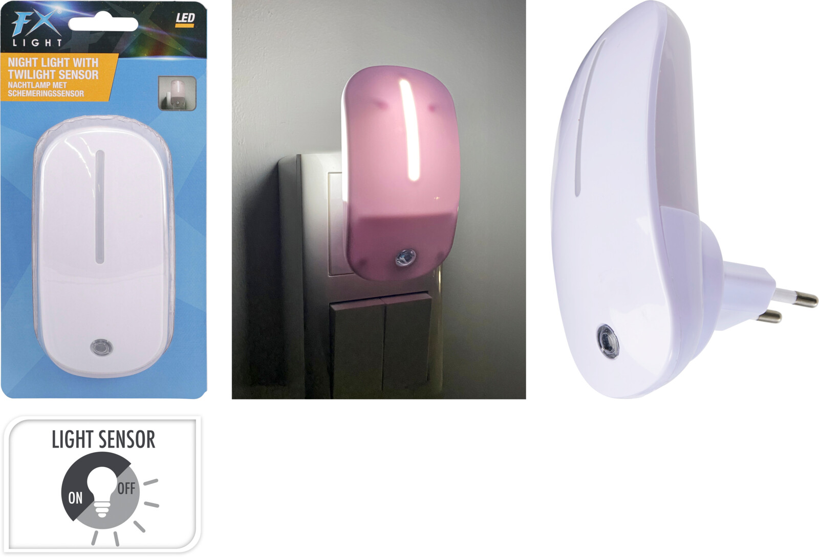 NACHLAMP LED MET SCHEMER SENSOR 220V - 8721037796453 - 507881