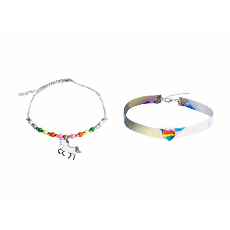 KETTING SET HART/ EENHOORN - 9 10 20 30 40 50 60 70 80 90 100 110 112 - 532918