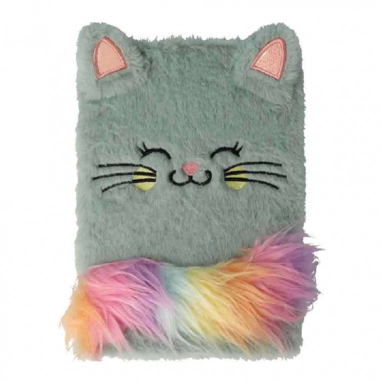 NOTITIEBOEKJE CUTIE KAT GRIJS A5 - 9 10 20 30 40 50 60 70 80 90 100 110 120 130 140 150 160 170 175 - 532986