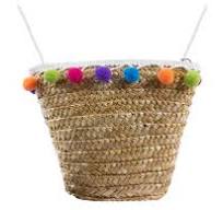 RIETEN TAS MET KLEURRIJKE POMPOMS - 9 10 20 30 40 50 60 70 80 90 100 110 120 130 140 150 160 170 180 190 200 210 220 230 240 250 260 270 280 290 300 302 - 534429