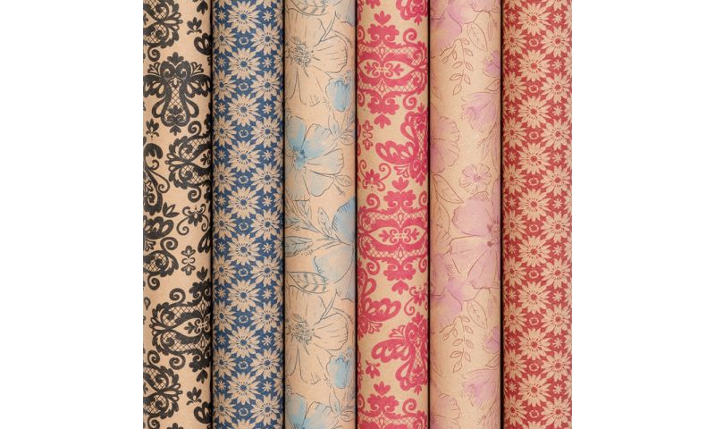 ROL KADOPAPIER KRAFTY FLOWERS 2MX70CM - 9 10 20 30 40 50 60 70 80 90 100 110 120 130 140 150 160 170 180 190 200 210 220 230 240 250 260 270 280 290 300 310 320 330 340 350 360 370 380 390 400 410 420 430 440 441 - 537260