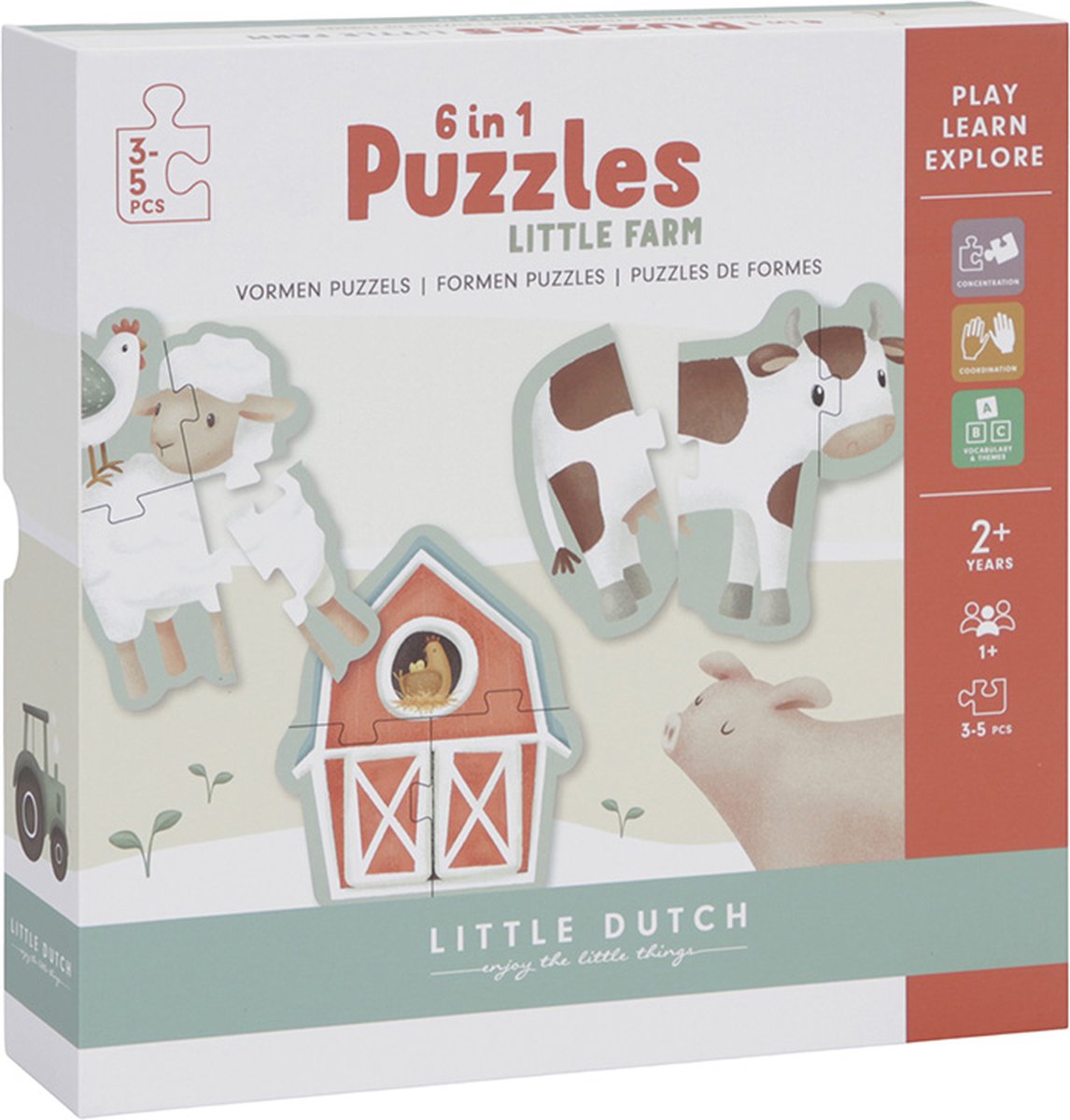 LITTLE DUTCH 6 IN 1 PUZZEL - 9 10 20 30 40 50 60 70 80 90 100 110 120 130 140 150 160 170 180 190 200 210 220 - 533319