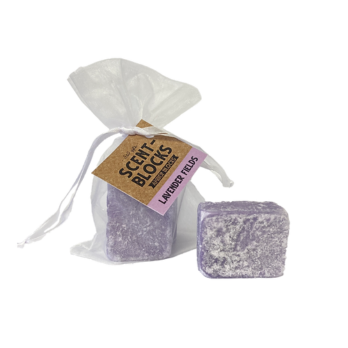 AMBERBLOKJE LAVENDEL 2 ST IN ORGANZA - 9 10 20 30 40 50 60 - 532690