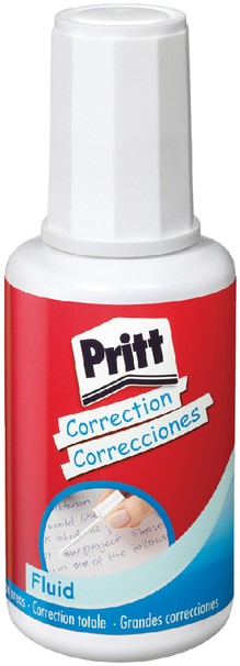 PRITT CORRECTIEVLOEISTOF 20 ML TYPEX - Correctievloeistof pritt correct it 100225 20ml 1 stuk - 027043