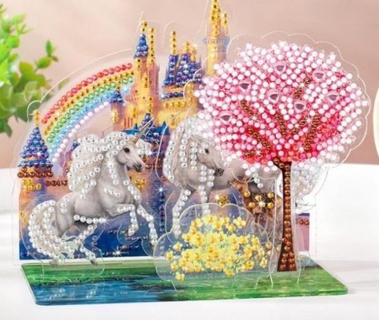 DIAMOND PAINTING 3D UNICORN RAINBOW - Eenho - 523733
