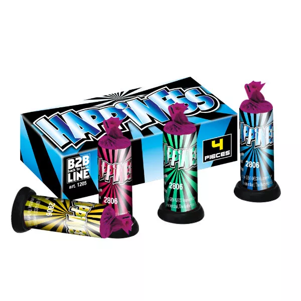 HAPINESS 4 STUKS SIERFONTEINTJES KINDERV - Happines - 530177