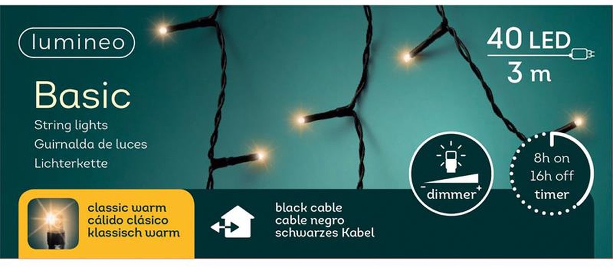 KVL 40LED 3M BINNEN+BUITEN - Kerstverl 1 - 533390