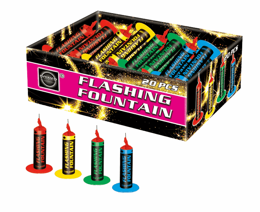 FLASHING FOUNTIAN 20 STUK KINDERVUURWERK - Kinderv 3 - 533613