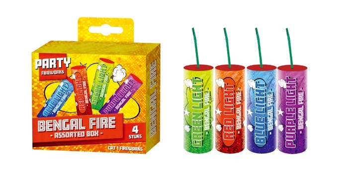 BENGAALS VUUR 4 STUKS KINDERVUURWERK - Kinderv 5 - 533611