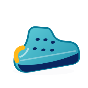 Illustratie van een zomerklomp